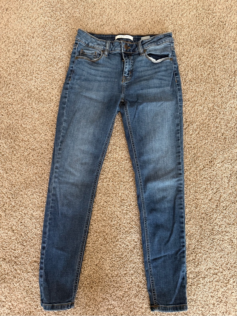 eunina Medium Wash Skinny Jeans - Blue